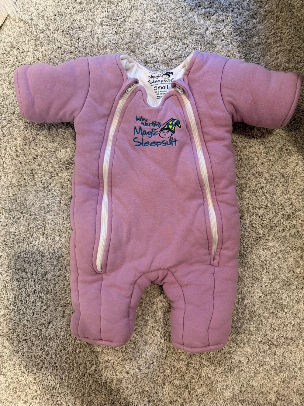 Baby Merlin's Magic Sleepsuit - Pink Small 3-6 months